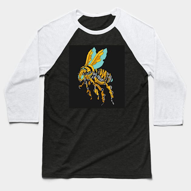 Bumblebot Baseball T-Shirt by HeyD